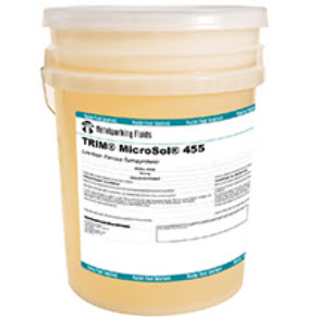 TRIM® MS455-5G MicroSol® 455 Low Foam Ferrous Semisynthetic Microemulsion  Coolant, 5 gal Pail, Mild Amine, Liquid, Light Yellow to Amber